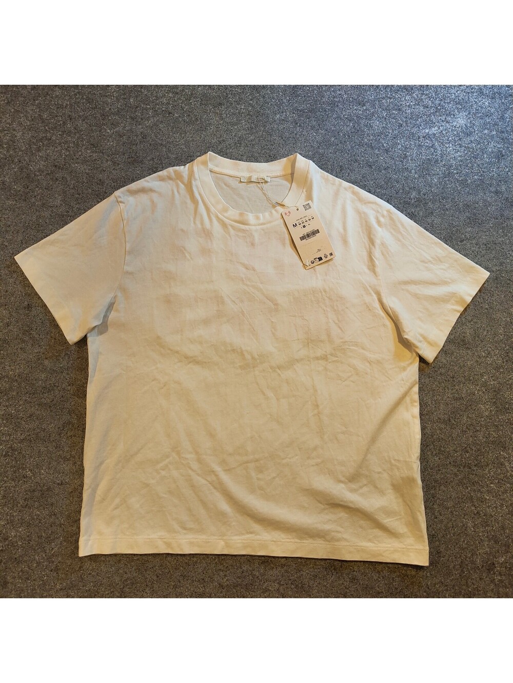 Zara “TODO EL DÍA SIESTA” T-Shirt Men’s Medium White Graphic Tee